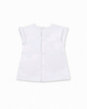 Robe fille en maille blanche Collection Frutti