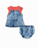 Ensemble fille en jean bleu Collection Frutti