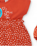 Ensemble tricot rouge fille Collection Frutti