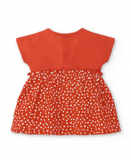 Ensemble tricot rouge fille Collection Frutti