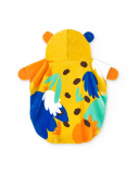Serviette Poncho Orange Pour Enfant Collection Animal Life