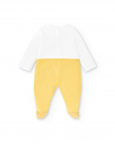 Barboteuse longue en tricot blanc pour garçon Collection Animal