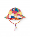 Chapeau plat orange fille Collection Animal Life