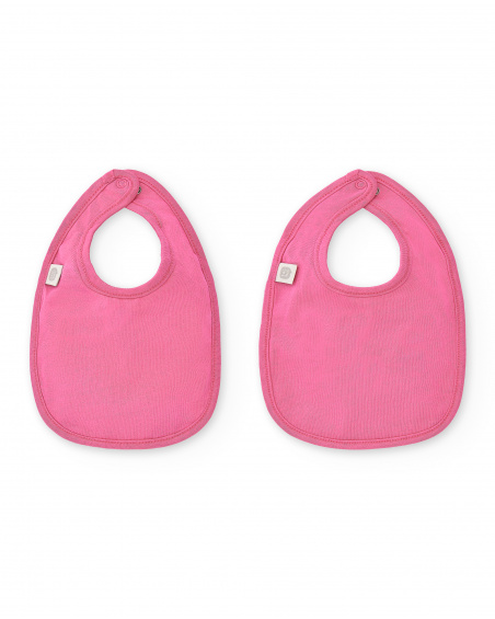 Pack bavoir rose fille Collection Animal Life