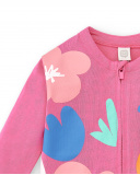 Veste tricotée rose fille Collection Animal Life