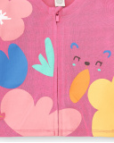 Veste tricotée rose fille Collection Animal Life