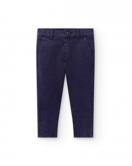 Pantalon garçon en sergé marine Collection Paradiso Pantalon garçon en sergé marine Collection Paradiso