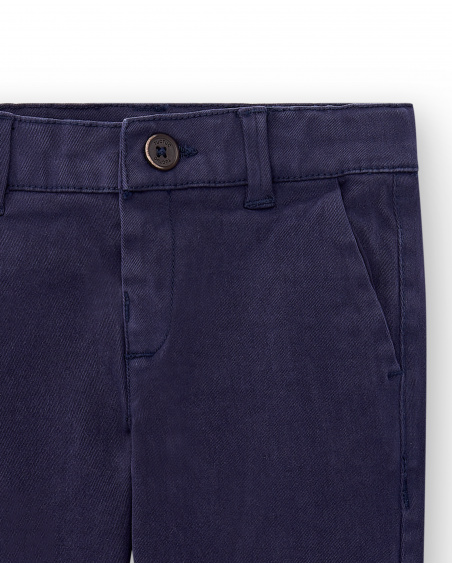 Pantalon garçon en sergé marine Collection Paradiso Pantalon garçon en sergé marine Collection Paradiso