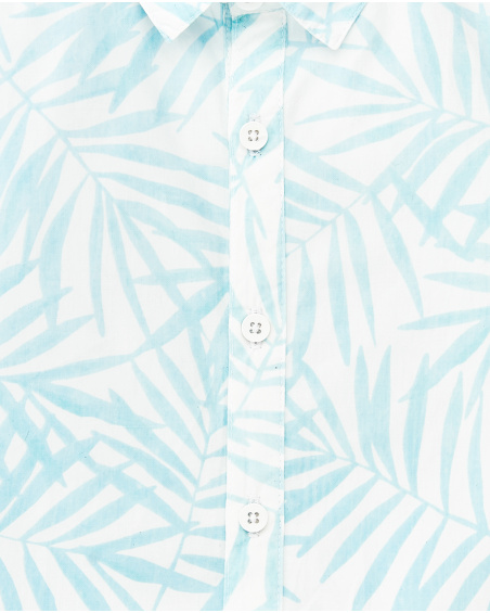 Chemise garçon en popeline blanche Collection Paradiso