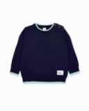 Pull garçon en tricot marine Collection Paradiso Pull garçon en tricot marine Collection Paradiso