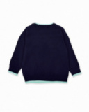 Pull garçon en tricot marine Collection Paradiso Pull garçon en tricot marine Collection Paradiso