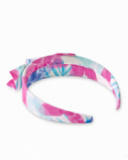 Bandeau rigide noeud fille bleu fuchsia Collection Paradiso