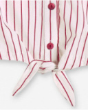 Blouse fille en popeline blanche Collection Paradiso Blouse fille en popeline blanche Collection Paradiso