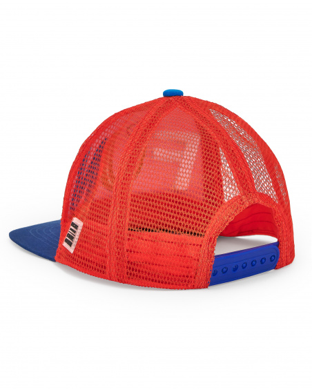 Casquette garçon en sergé rouge Collection Salty Air