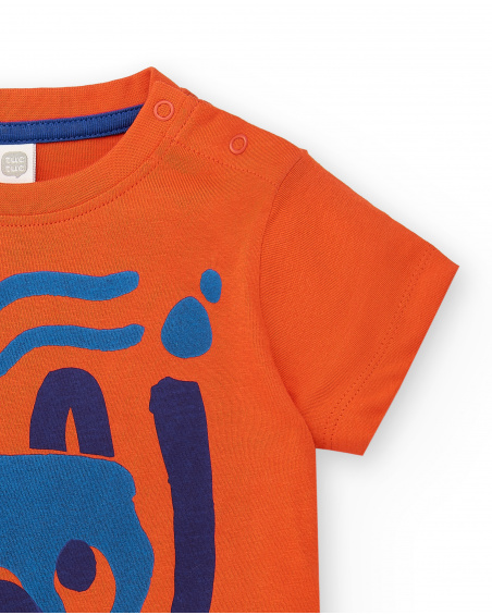 T-shirt garçon en maille rouge Collection Salty Air T-shirt garçon en maille rouge Collection Salty Air
