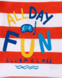 T-shirt garçon en maille blanc à rayures rouges Collection