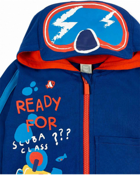 Survêtement garçon peluche bleu Collection Salty Air Survêtement garçon peluche bleu Collection Salty Air