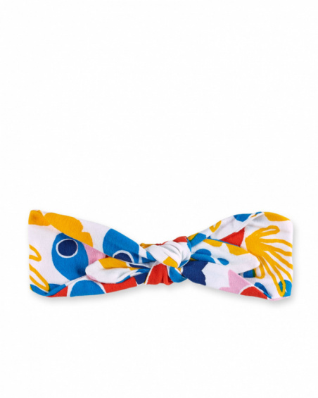 Bandeau tricoté blanc fille Collection Salty Air