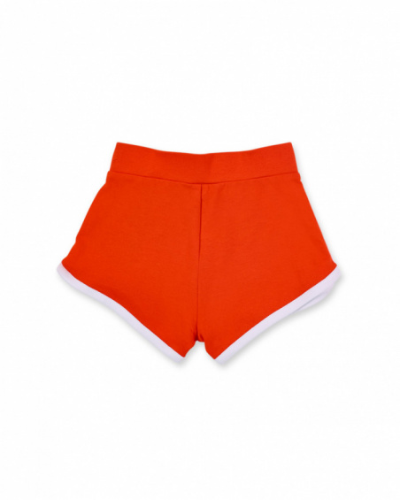 Short fille en maille rouge Collection Salty Air
