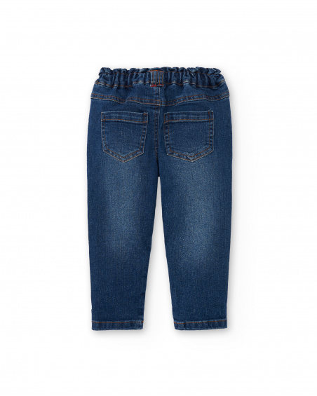 Pantalon en jean bleu fille Collection Salty Air
