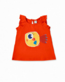 T-shirt fille en maille rouge Collection Salty Air T-shirt fille en maille rouge Collection Salty Air
