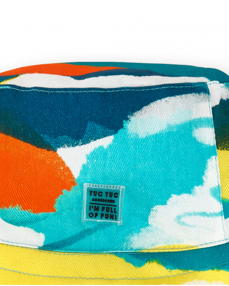 Chapeau plat blanc garçon Collection Laguna Beach