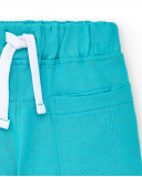 Bermuda en maille garçon bleu turquoise Collection Laguna Beach