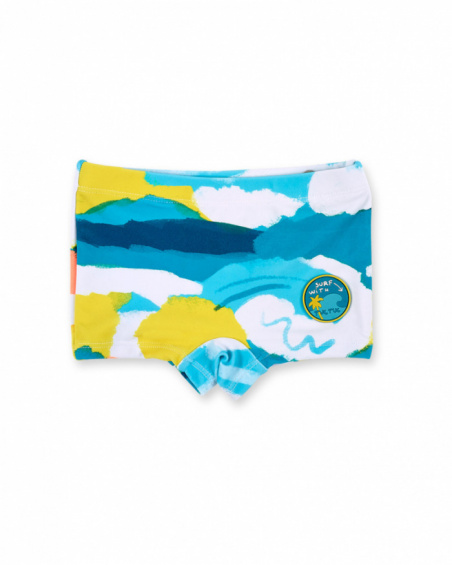 Maillot de bain boxer garçon bleu Collection Laguna Beach