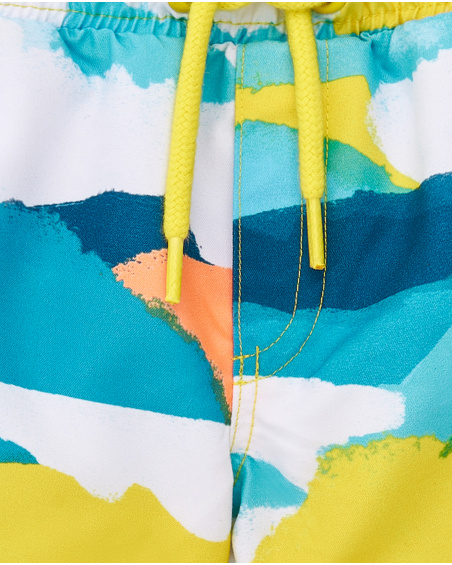 Maillot de bain bermuda garçon blanc Collection Laguna Beach