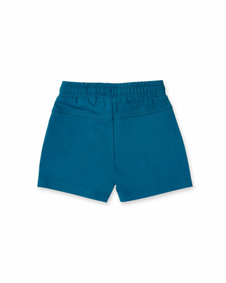 Bermuda garçon en maille bleu foncé Collection Laguna Beach