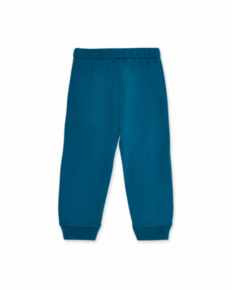 Pantalon peluche garçon bleu Collection Laguna Beach