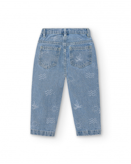 Pantalon en jean bleu garçon Collection Laguna Beach