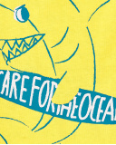 T-shirt garçon en maille jaune Collection Laguna Beach