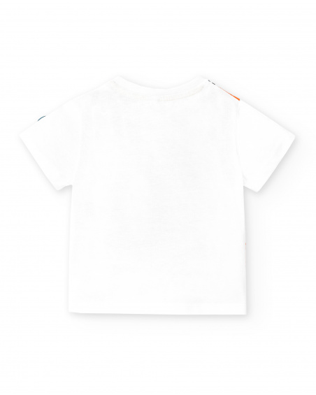 T-shirt garçon en maille blanc Collection Laguna Beach T-shirt garçon en maille blanc Collection Laguna Beach