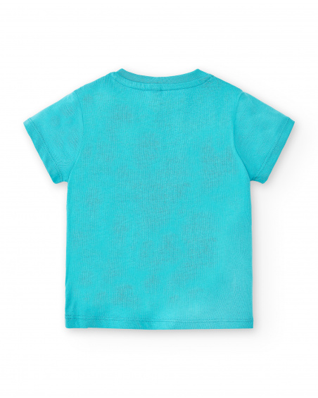 T-shirt garçon pingouin bleu en maille Collection Laguna Beach T-shirt garçon pingouin bleu en maille Collection Laguna Beach