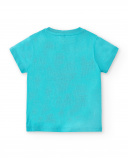 T-shirt garçon pingouin bleu en maille Collection Laguna Beach T-shirt garçon pingouin bleu en maille Collection Laguna Beach