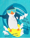 T-shirt garçon pingouin bleu en maille Collection Laguna Beach T-shirt garçon pingouin bleu en maille Collection Laguna Beach