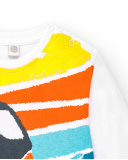 T-shirt long en maille blanc garçon Collection Laguna Beach