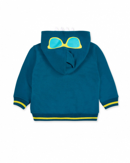 Doudoune bleue en peluche garçon Collection Laguna Beach