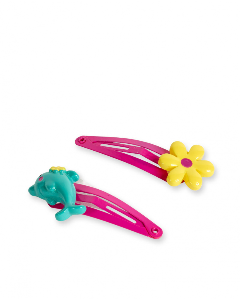 Clips roses pour fille Collection Laguna Beach