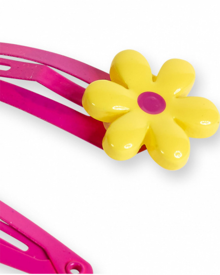 Clips roses pour fille Collection Laguna Beach