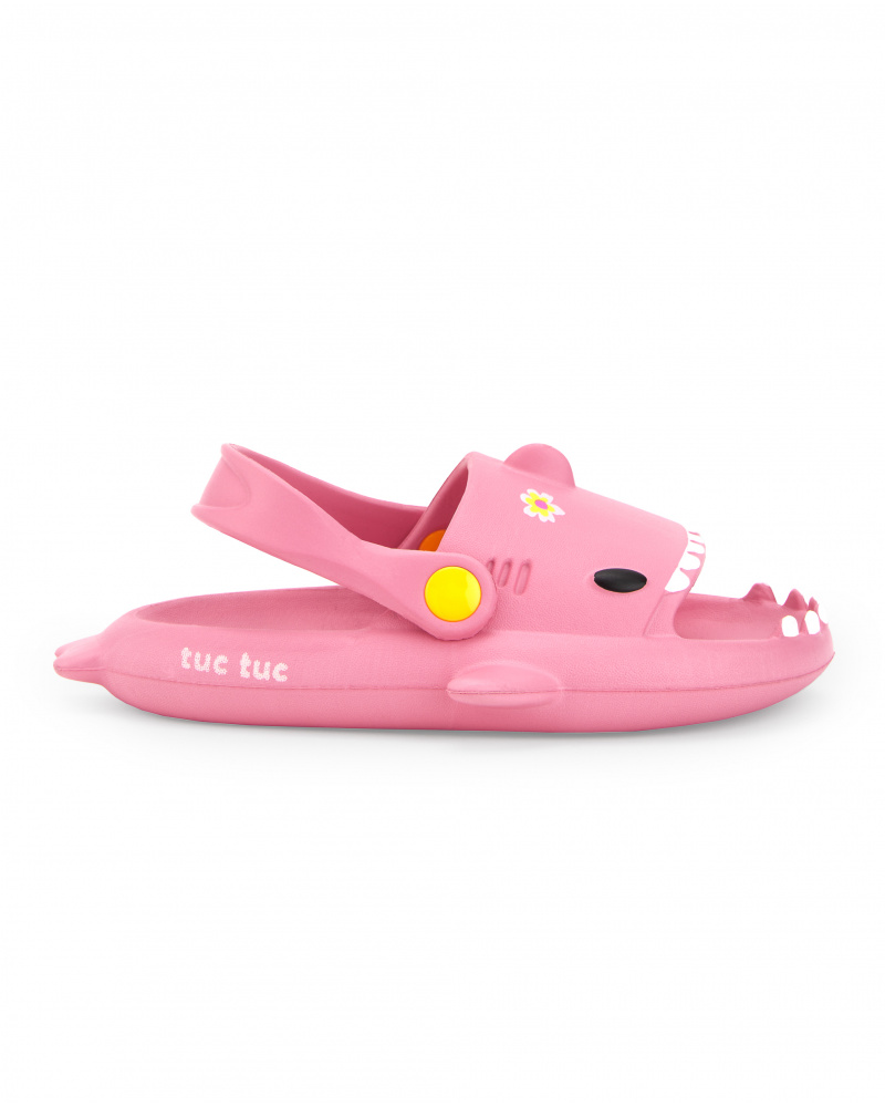 Sandales en caoutchouc rose fille Collection Laguna Beach