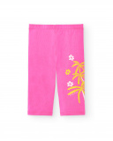 Legging pirate tricoté fuchsia fille Collection Laguna Beach