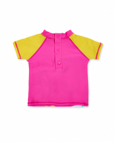 T-shirt de bain fuchsia fille Collection Laguna Beach