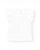 T-shirt fille en maille blanc Collection Laguna Beach