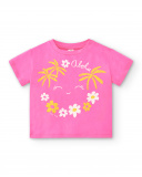 T-shirt fille fuchsia en maille Collection Laguna Beach T-shirt fille fuchsia en maille Collection Laguna Beach
