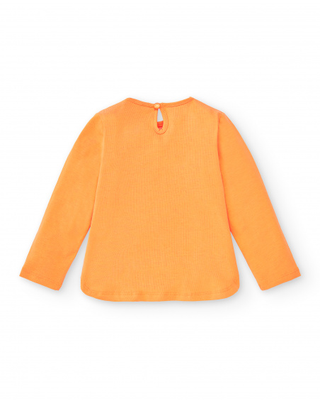 T-shirt long en maille orange fille Collection Laguna Beach T-shirt long en maille orange fille Collection Laguna Beach