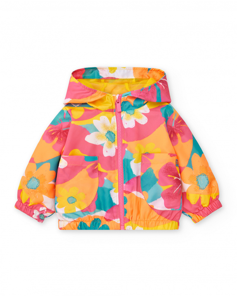 Coupe-vent fuchsia fille Collection Laguna Beach