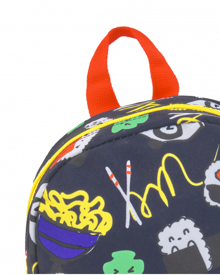 Sac à dos gris garçon Collection Hey Sushi