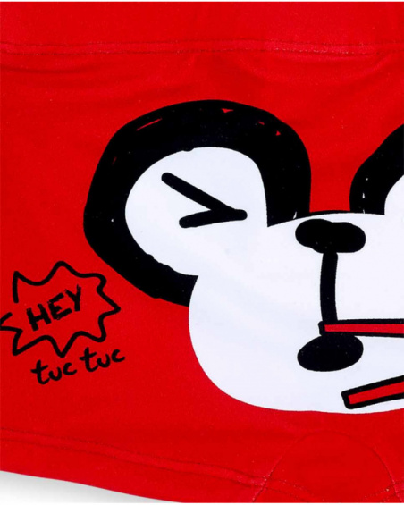 Maillot de bain boxer rouge garçon Collection Hey Sushi